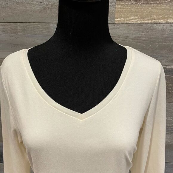 Scarlett NWT Large cream ruched body con dress - Picture 3 of 4